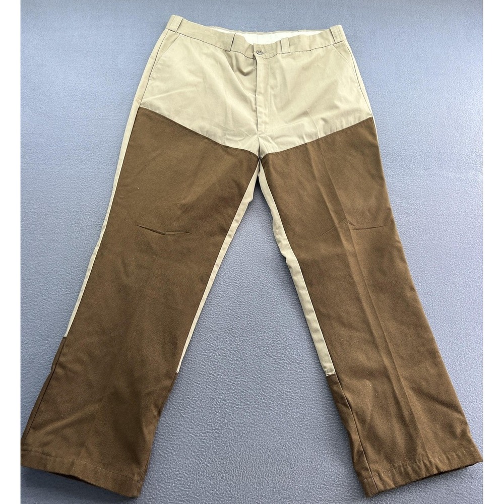 VTG Rattlers Brand Bear Brush Guard Hunting Pants Mens 37x29 Tan Brown Brush USA